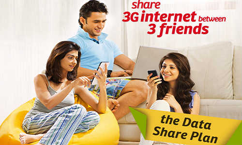 Airtel Introduces New Plan That Permits 3G Data Sharing Among Three Devices!