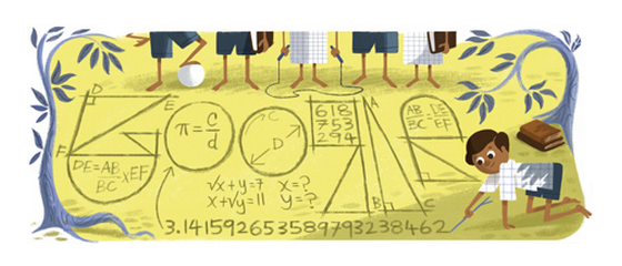 Google Doodle Srinivasa Ramanujan