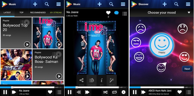 Hungama music app for ios android blackberry 10