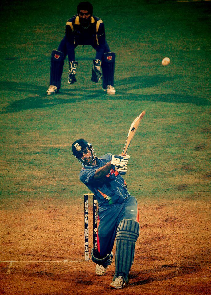 dhoni shot India world cup win