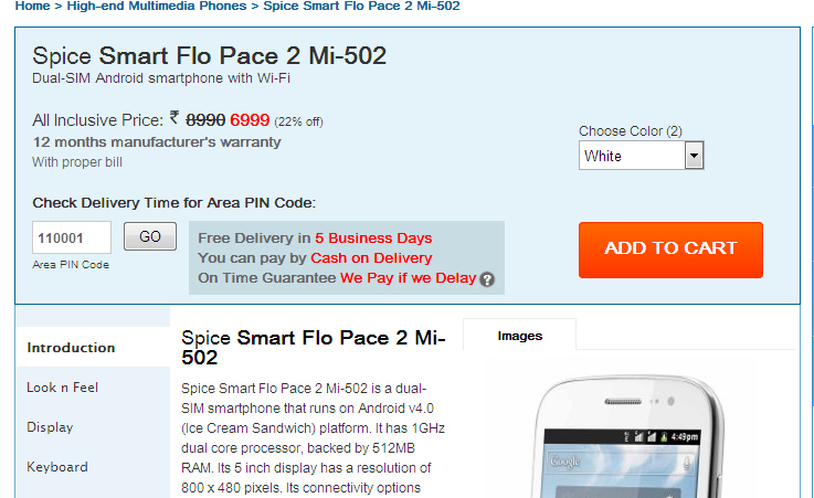 Saholic Spice Smart Flo Pace2 Mi-502