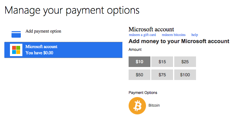 microsoft accepts bitcoin