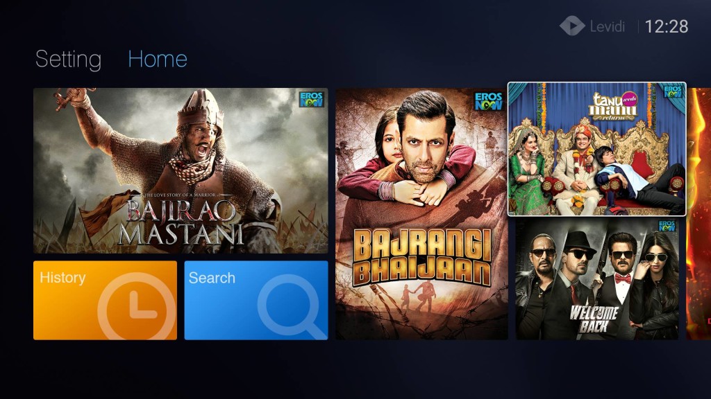 Movies available on LeEco X55 premium subscription