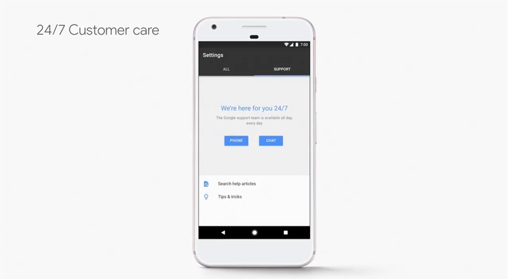 24/7 Support by Google for Pixel