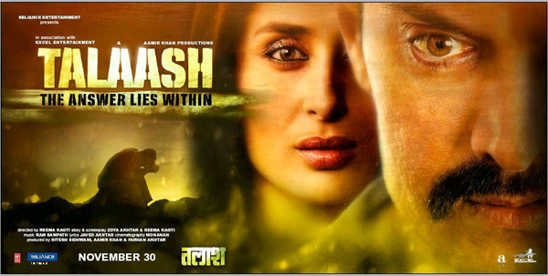 Talaash Movie Latest Stills, Aamir Khan Kareena Kapoor Rani Mukherjee Photos in Talaash Movie