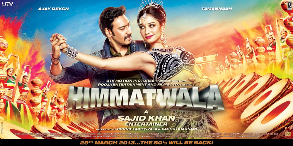 himmatwala ajay devgan tamannah movie poster