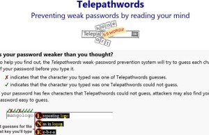 Microsoft Research Telepathwords Passwords