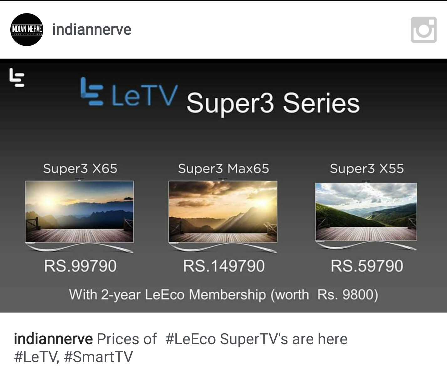 LeEco Letv launched TV in India